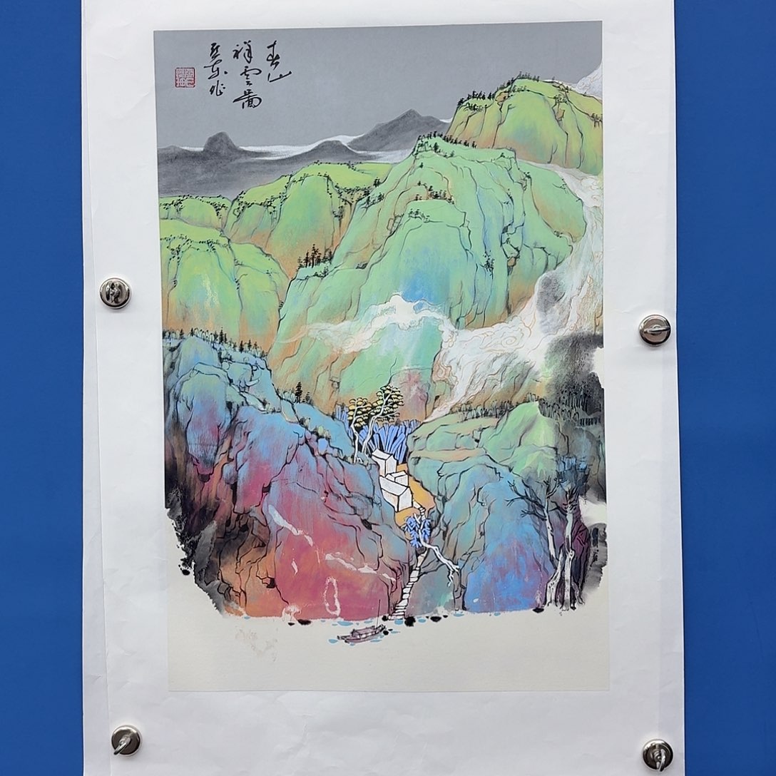 国画多次参加国内外书画