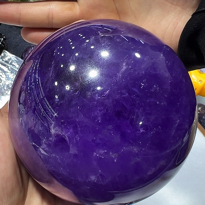 紫晶天然水晶球未镶嵌