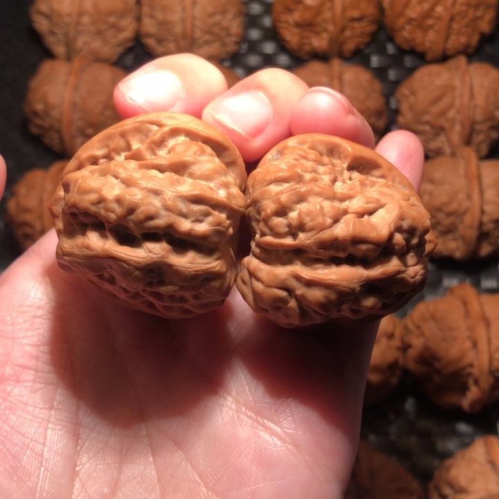 把件文玩核桃一线天四深开蛙王38