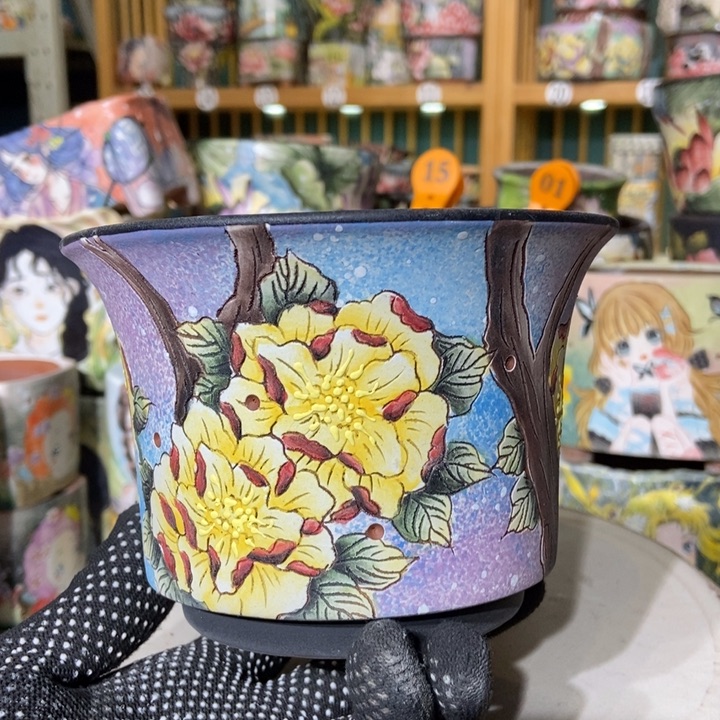 红陶景德镇艺术手绘作品