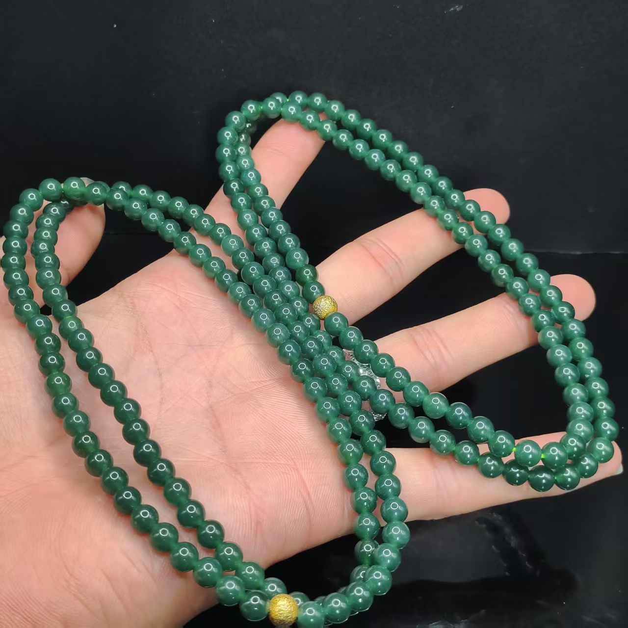 【龙龙严选】翡翠DIY毛衣链GS【多样性发其一】约5mm+