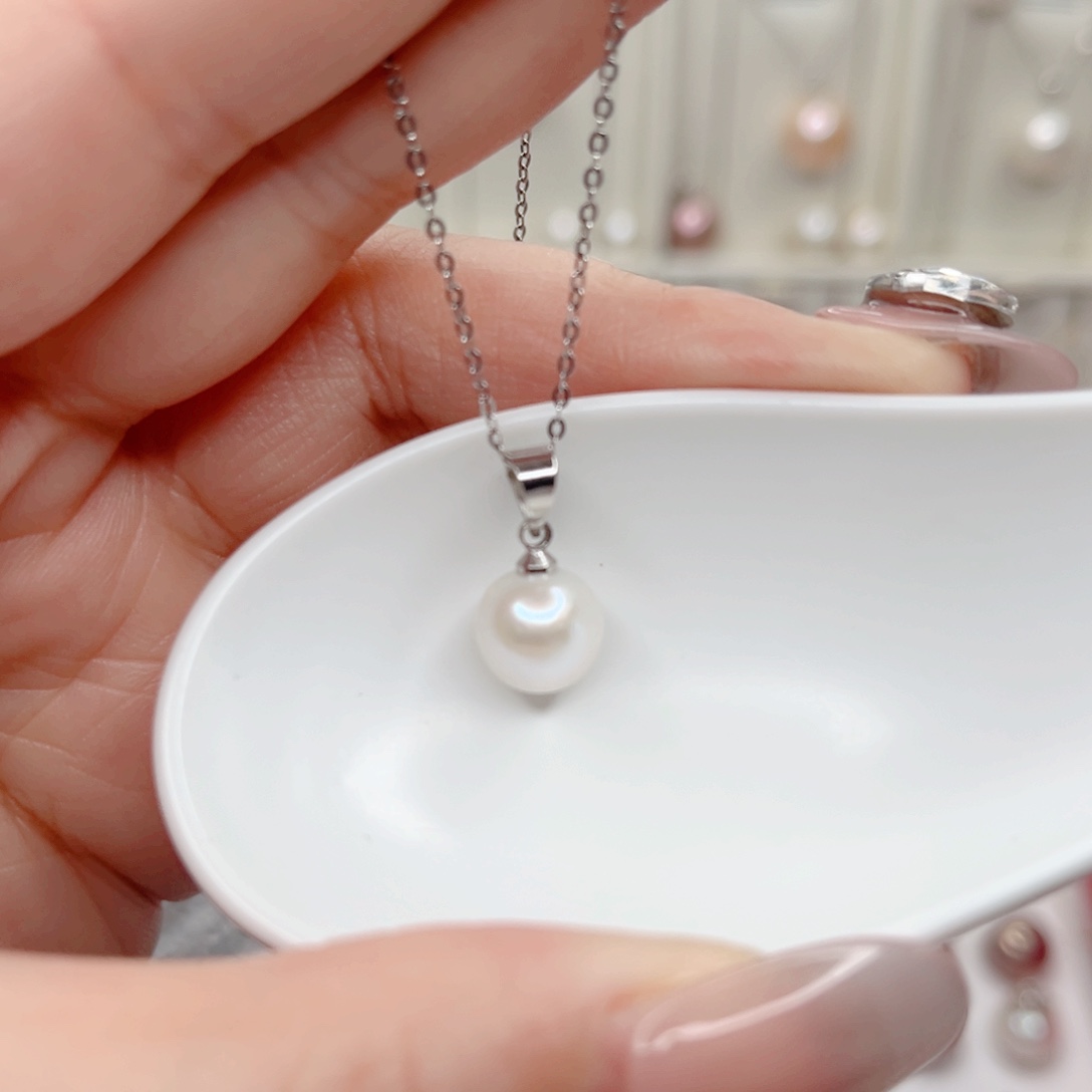 淡水珍珠吊坠(赠链)合金