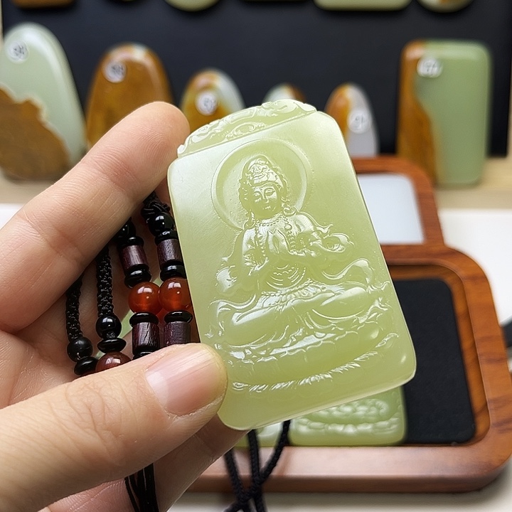 余***你非金属观音牌绿色