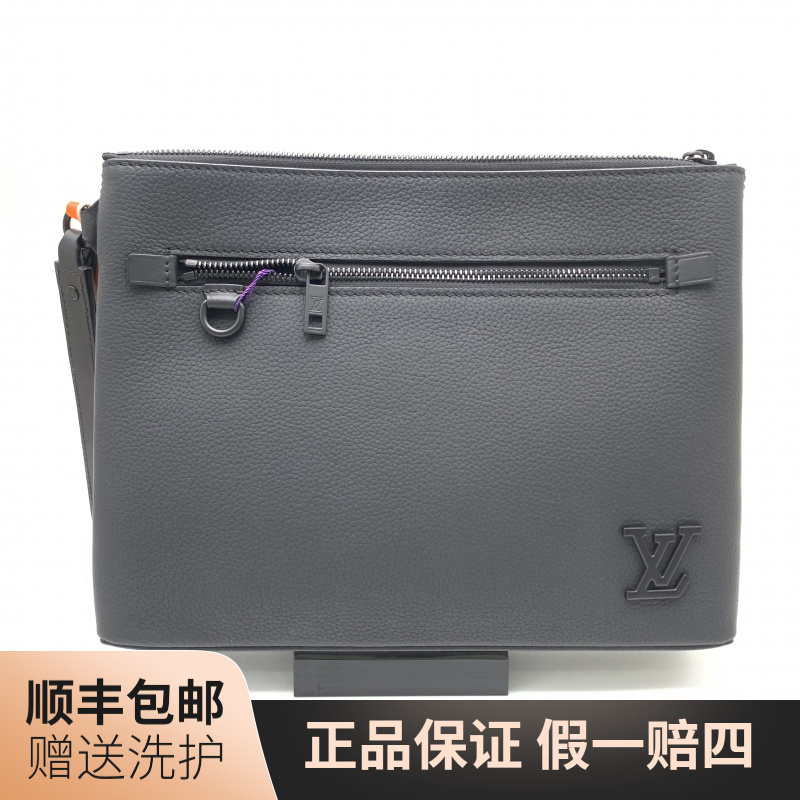 99新 LouisVuitton/路易威登 LV黑色手拿包/10020832休闲时尚男士