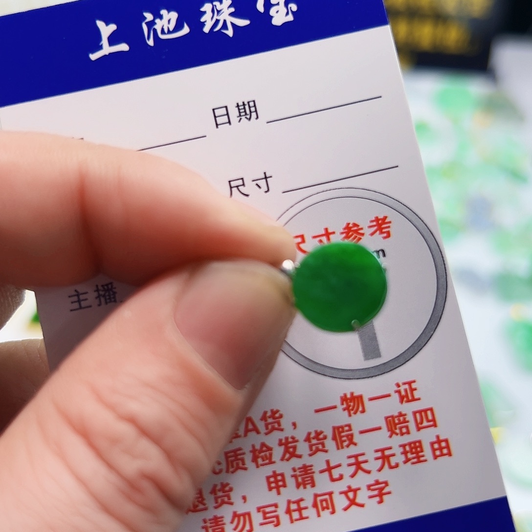 翡翠项链18K金镶嵌拾*翡翠