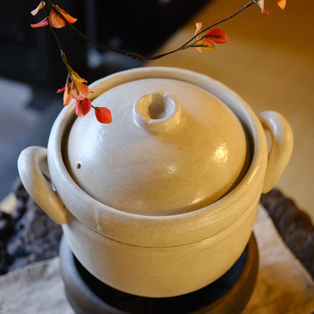 小喜宅 （微瑕）喜团团大白砂锅