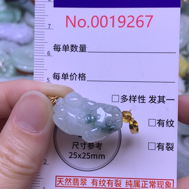 翡翠未镶嵌吊坠(不含链)