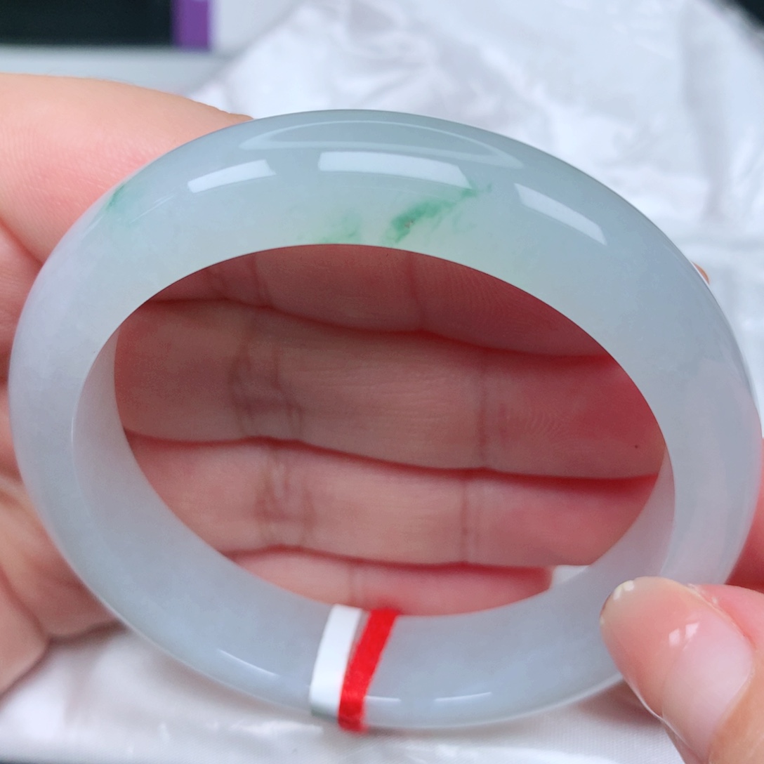 未镶嵌手镯翡翠6冰飘花 清爽