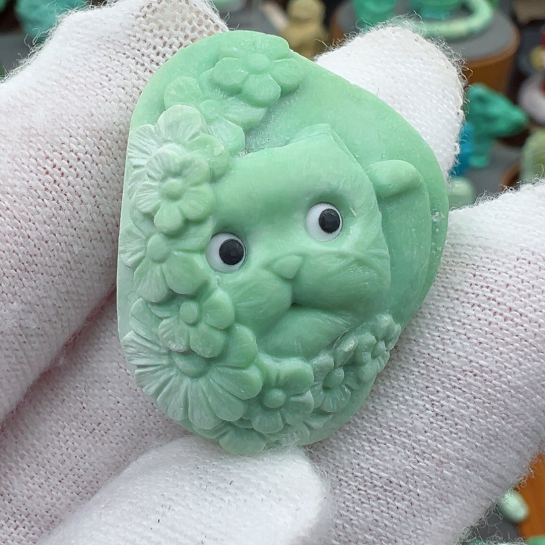 绿松石未镶嵌菜籽黄Z