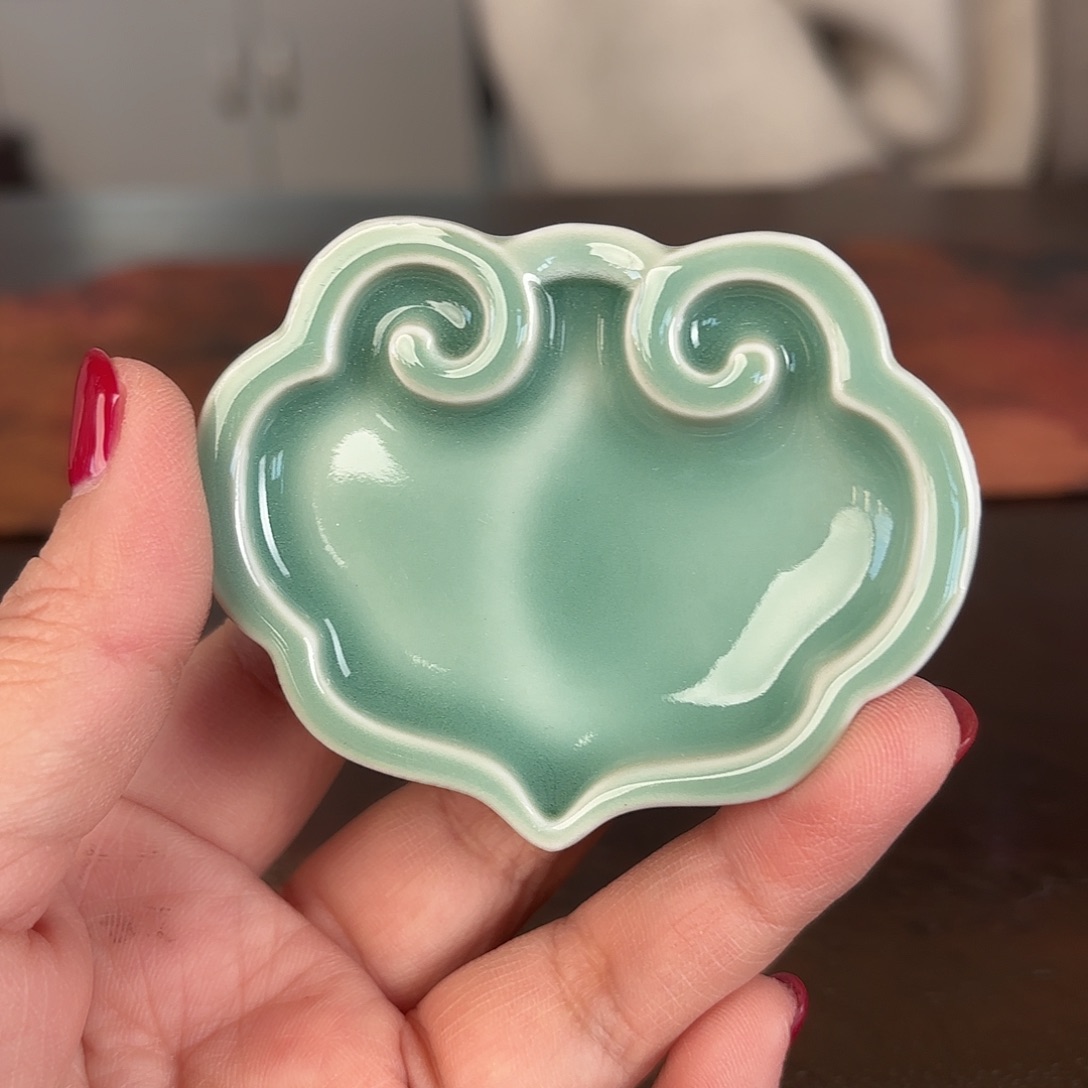 龙泉云间青瓷小米茶器