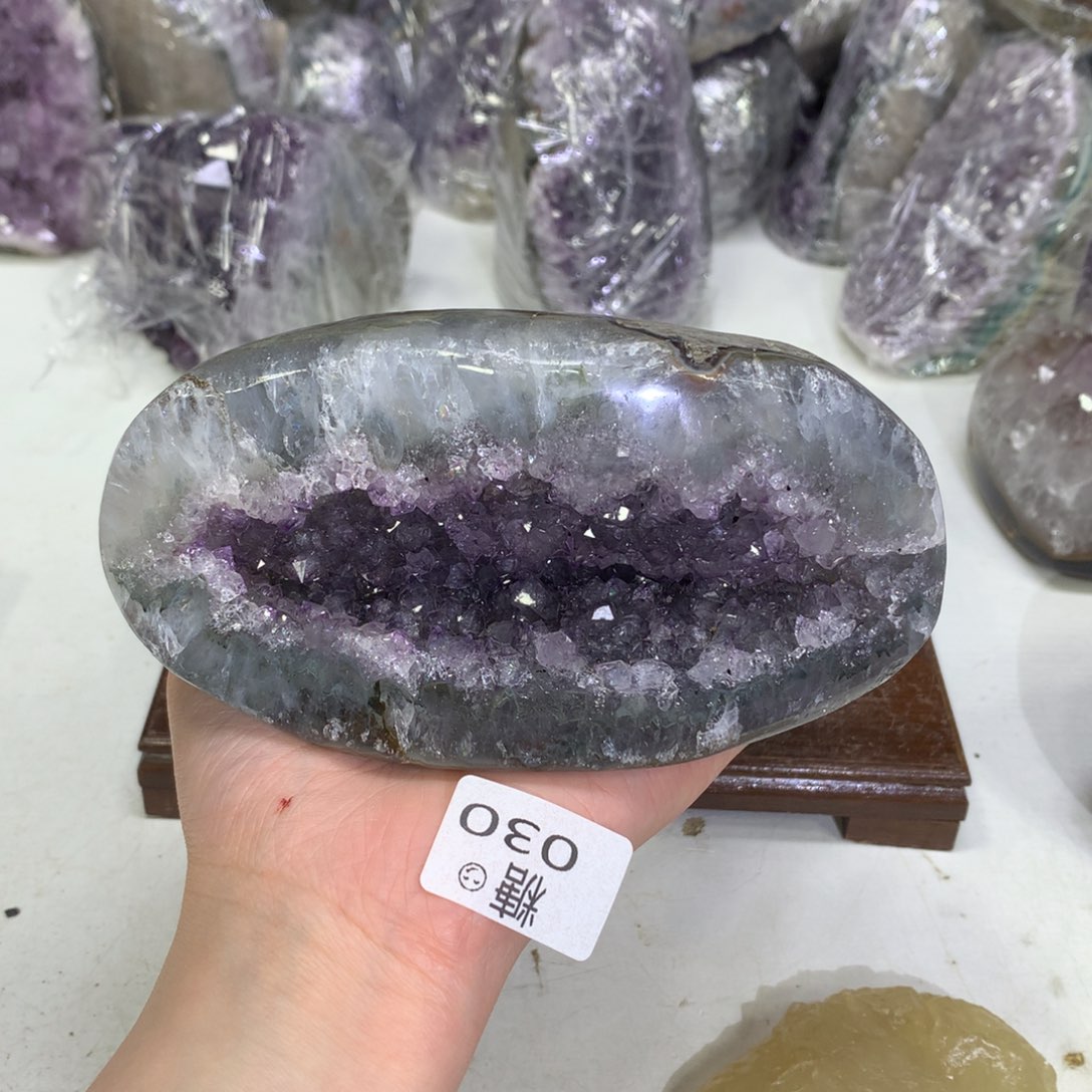 紫晶摆件未镶嵌水晶