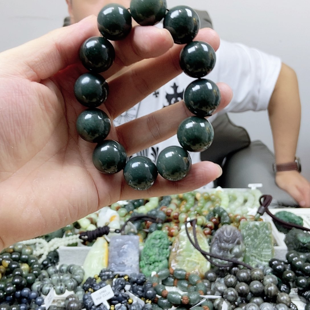 手链未镶嵌和田玉多样性随机发一