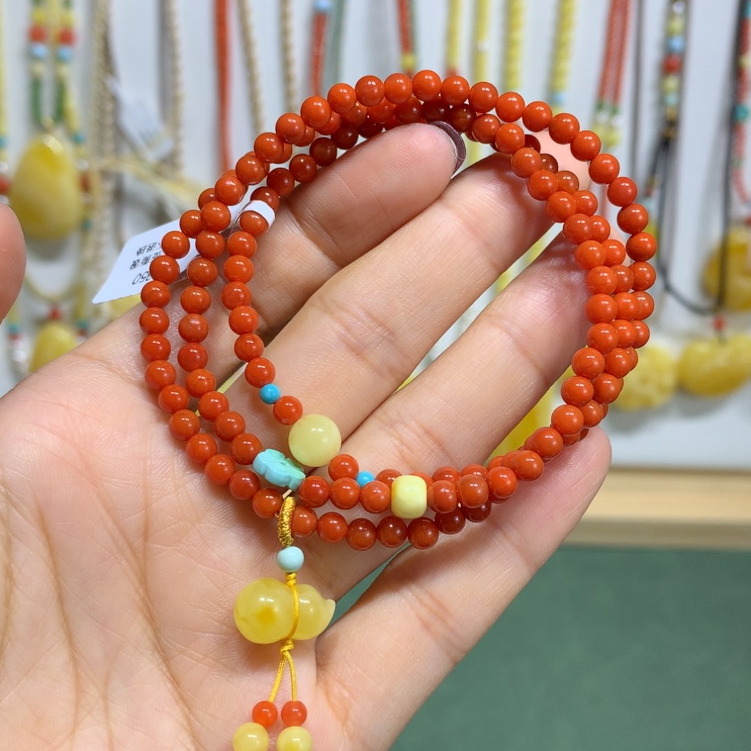 南红玛瑙手链未镶嵌4mm尺寸