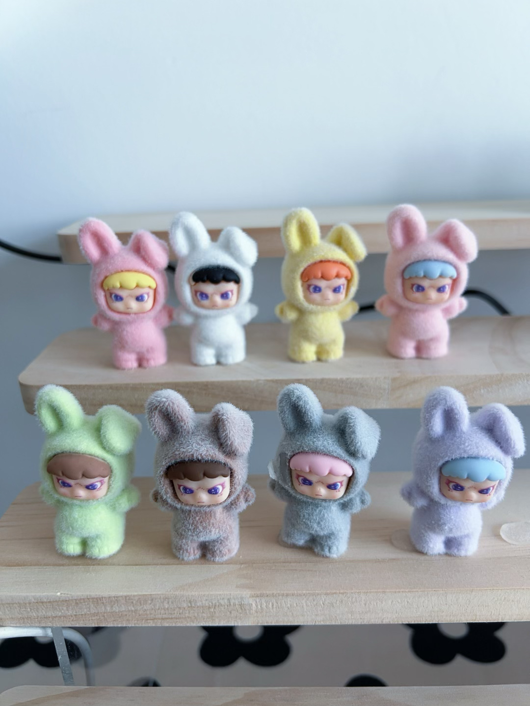 （直播拆）实色植绒折耳大表姐萌粒diy树脂饰品盲袋立体桌面摆件