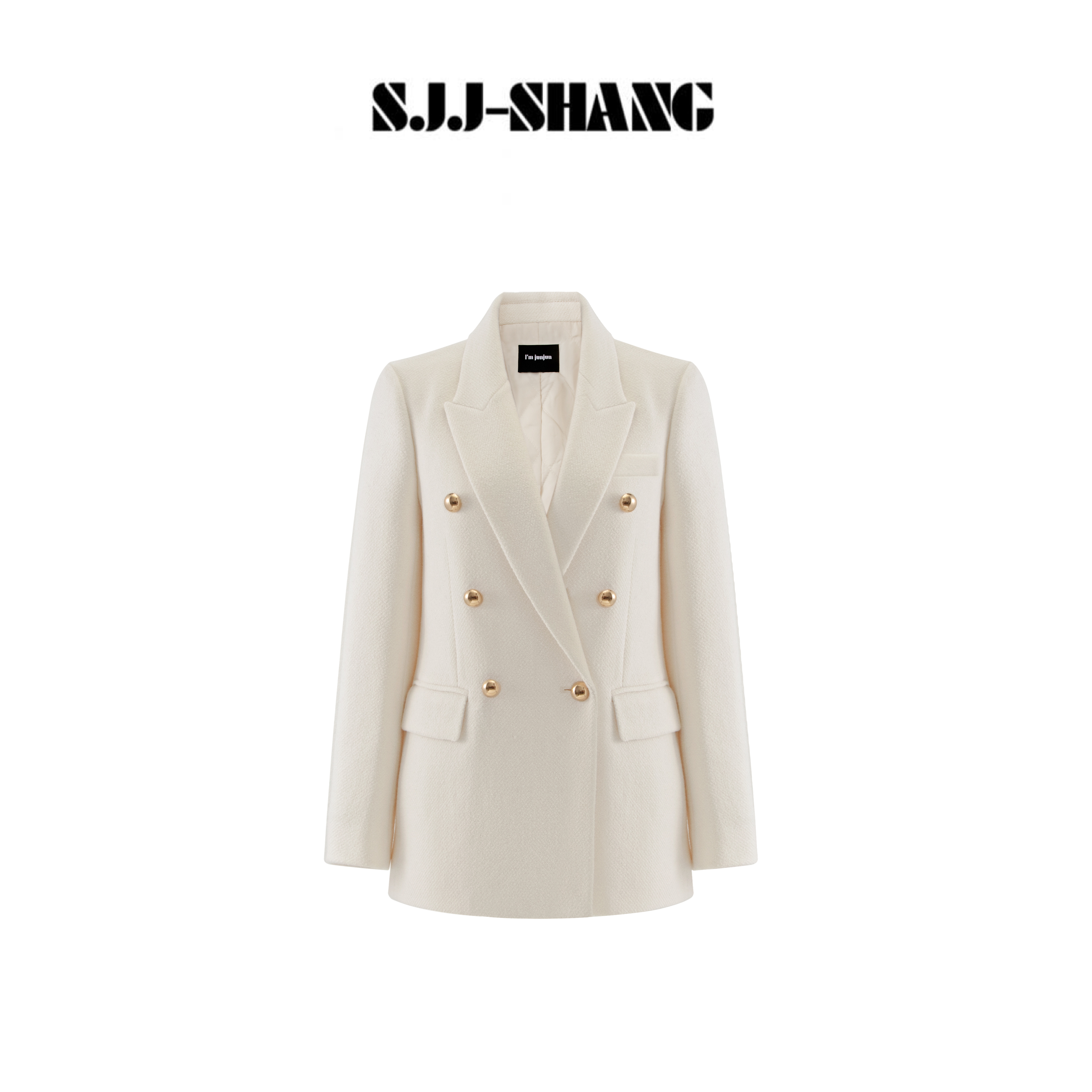 SJJ-SHANG【白金女主】天奴高支澳毛西装3M夹棉西装外套q136001p