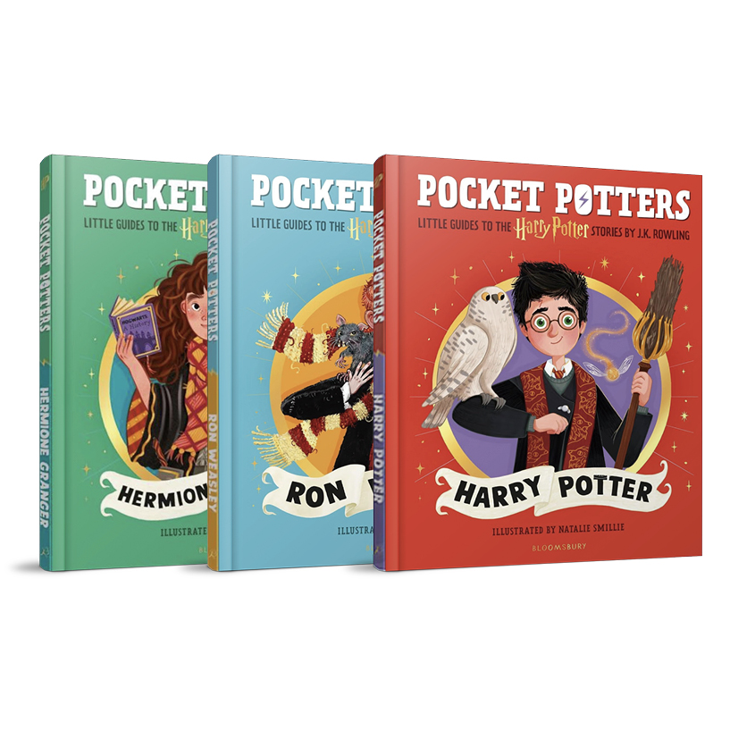 哈利波特角色迷你指南3册英文Pocket Potters哈利赫敏罗恩精装