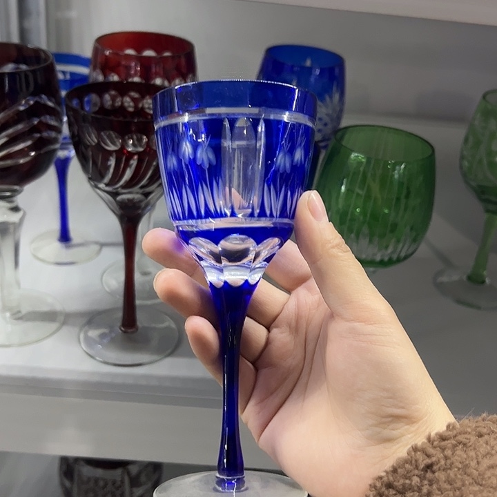 平底款水晶玻璃微瑕一个