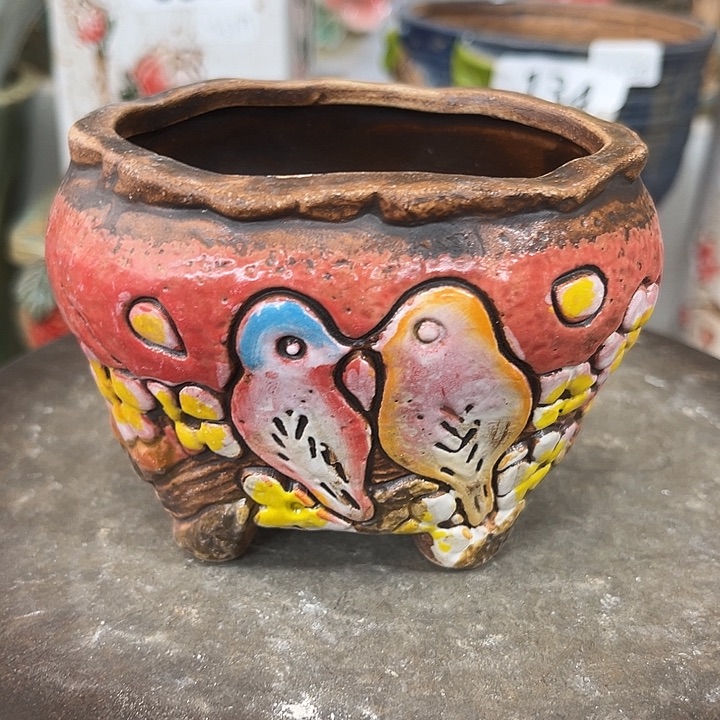 紫砂花盆粗陶材质多肉花盆