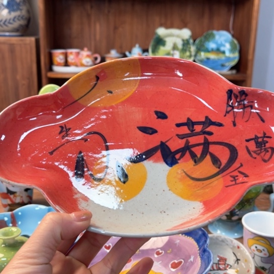 盒子景德镇釉下手绘陶瓷 