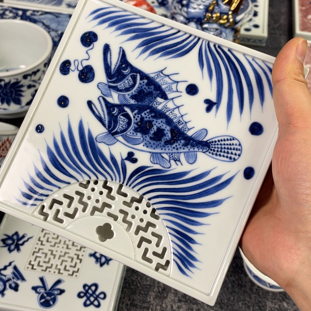 黄***牛景德镇陶瓷手工手绘