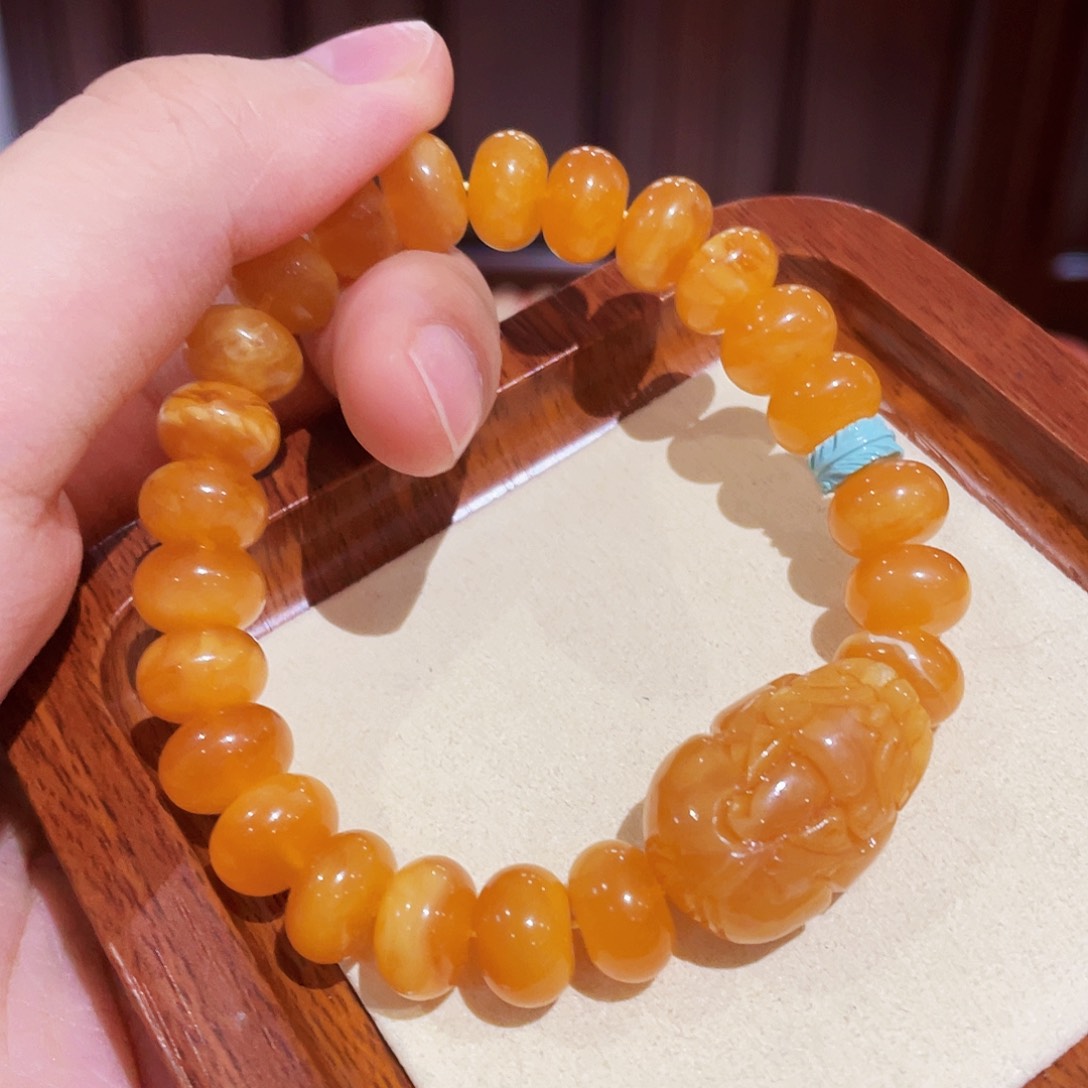 蜜蜡手链未镶嵌手串