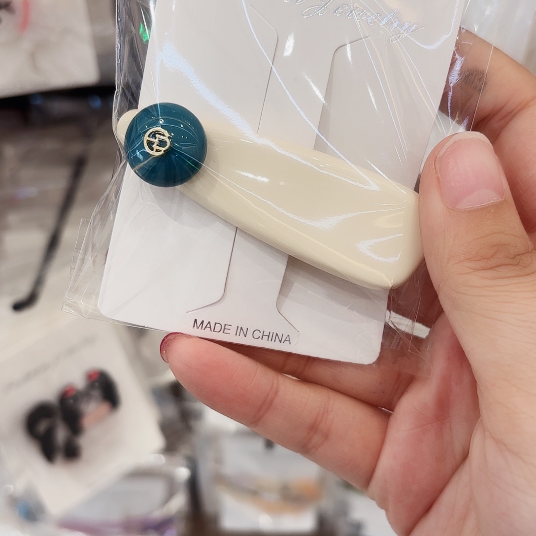 非金属发饰43号醋酸边夹一个