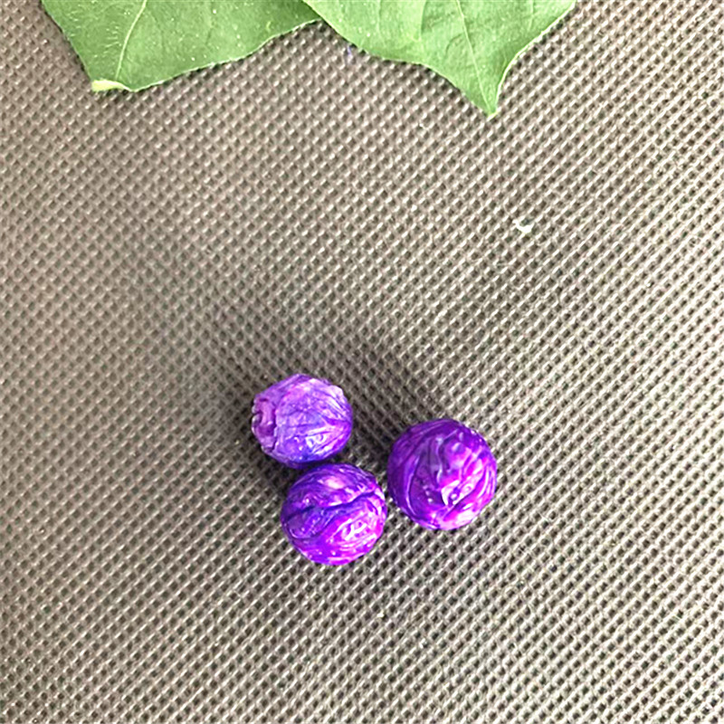 蓝紫粉玉化舒幻彩小花单珠S1496多样性发一