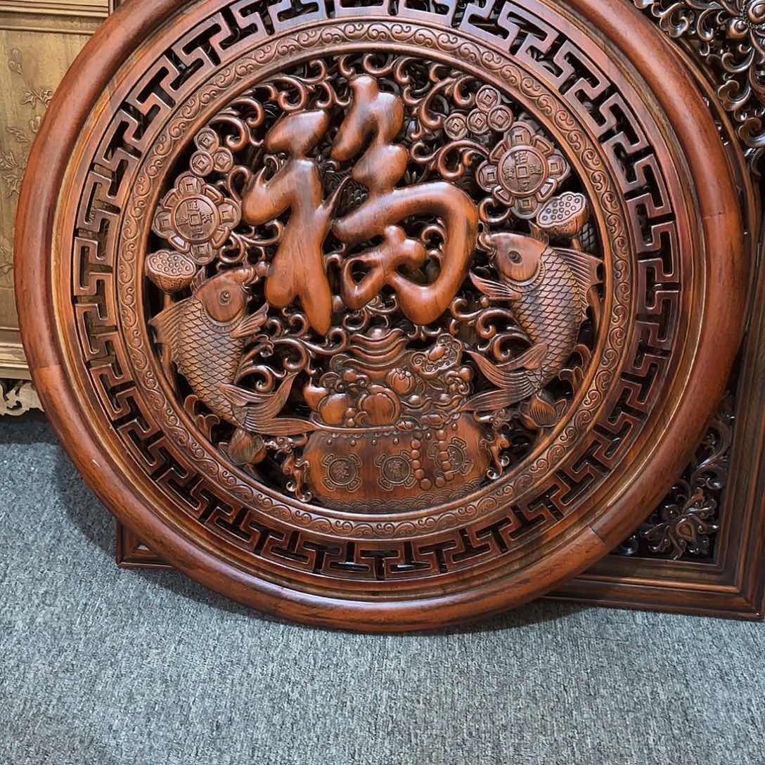 邵***吊香樟木80×80福字，，，，