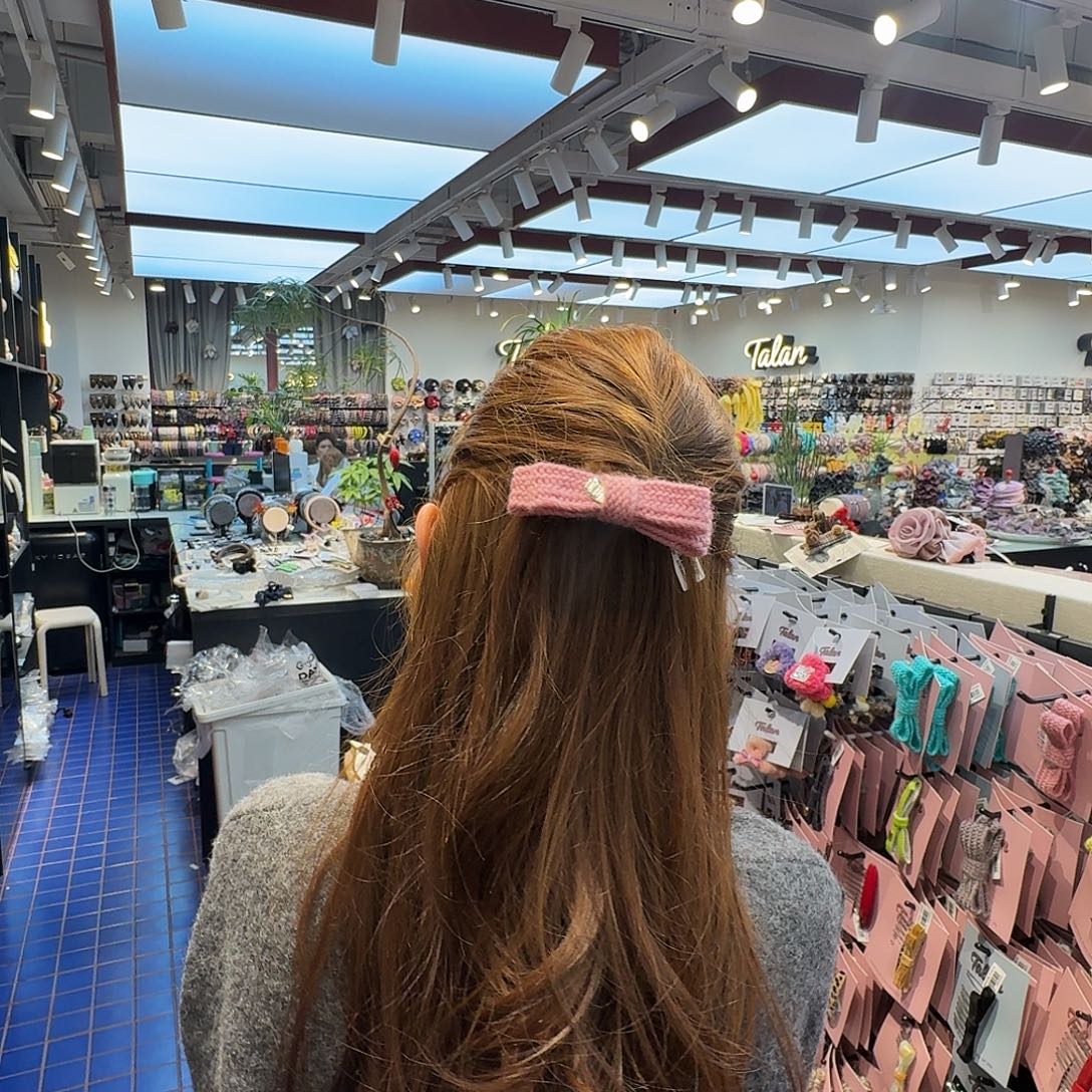 布艺非金属粉色插梳