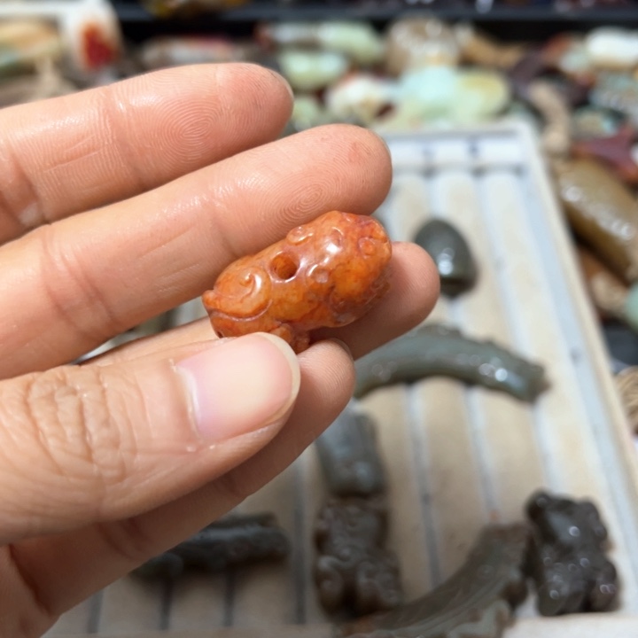 和田玉（糖玉）颈饰未镶嵌@****7