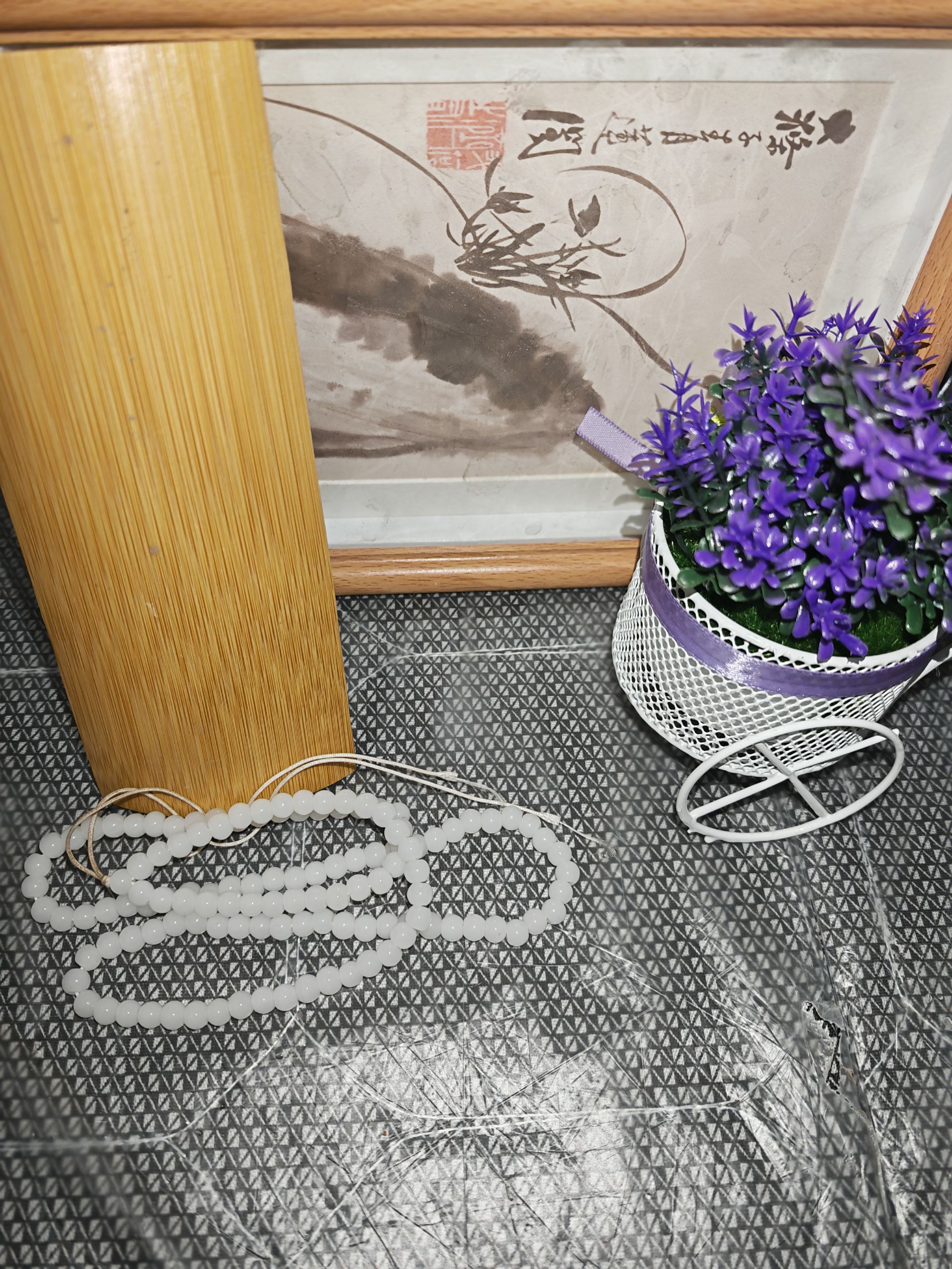 白108   竹具摆件对比细节图