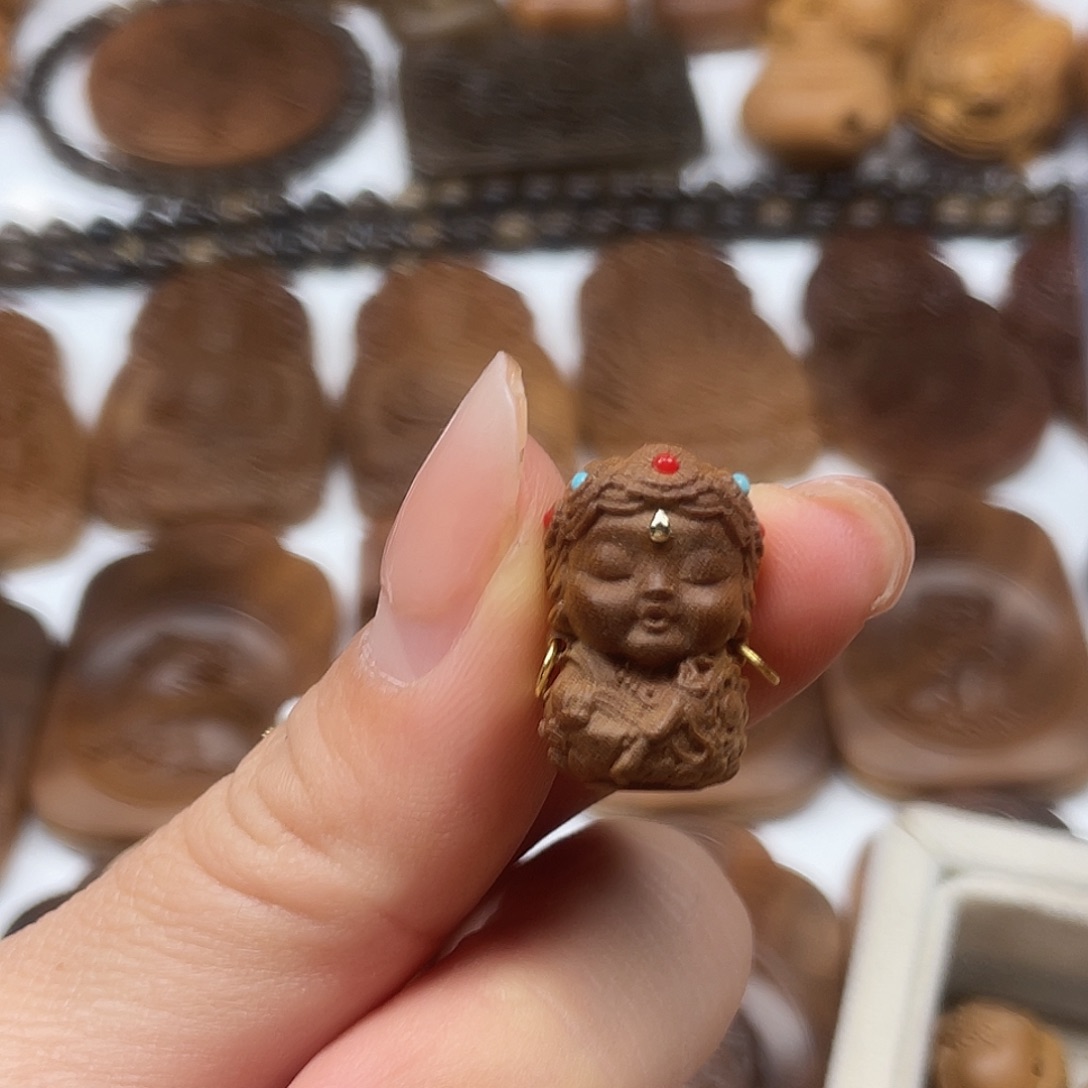 檀香木无事牌度母老山檀香