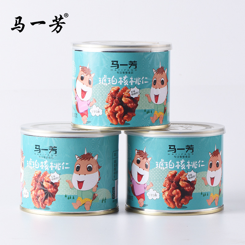 琥珀核桃仁罐装芝麻椒盐味厂家零售