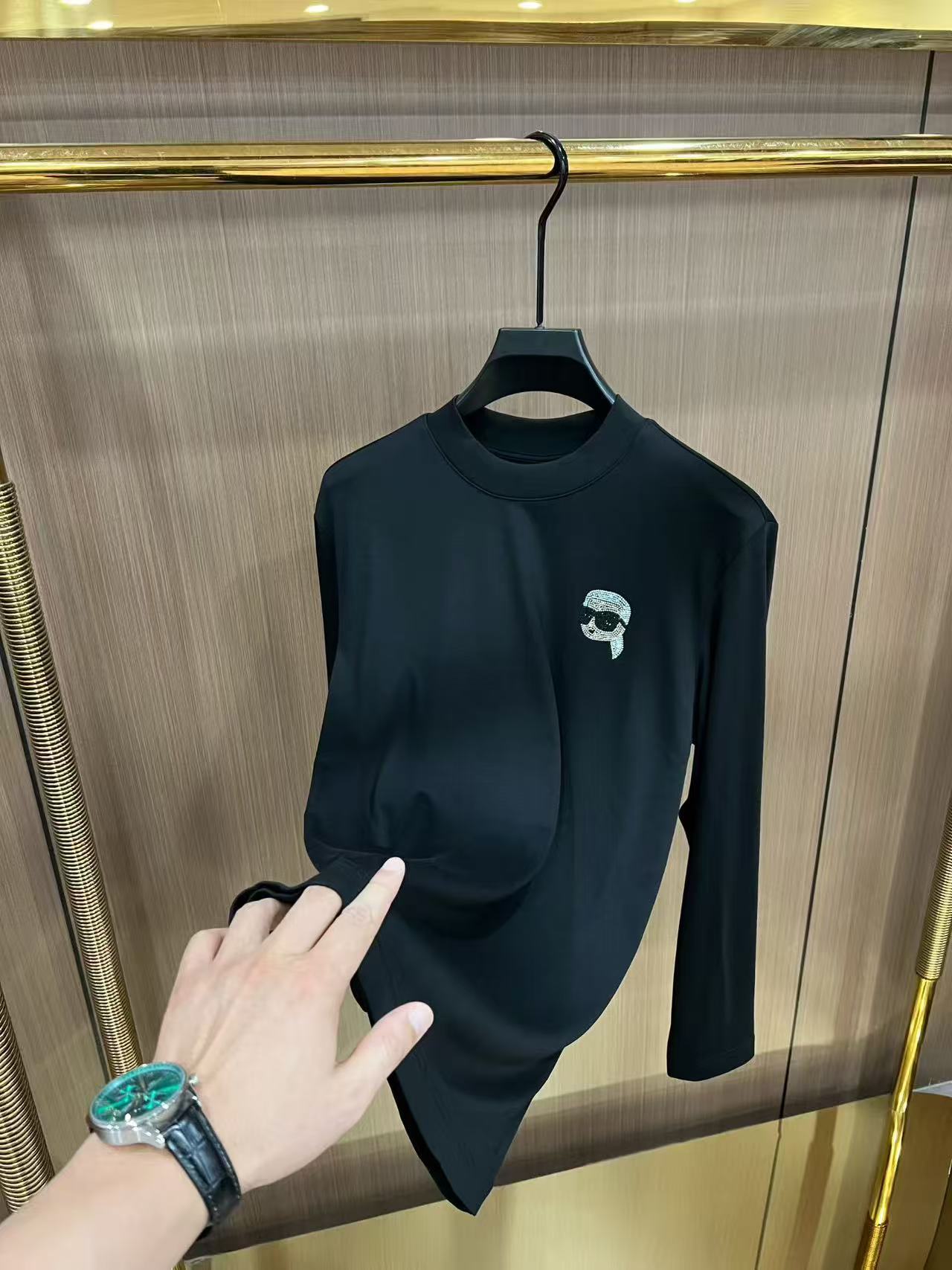 2025秋冬品质时尚百搭欧货男士打底衫6803