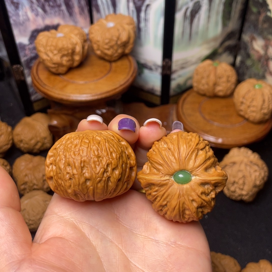 文玩核桃把件42铁锤