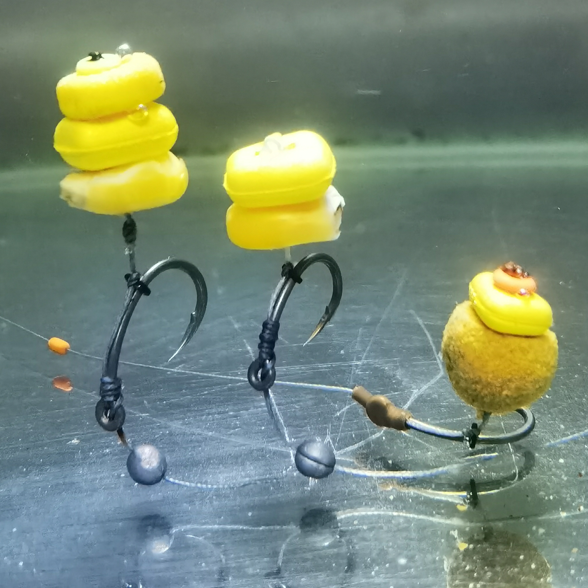 超大浮力浮水真玉米大浮力反底钓欧式钓组钓鲤草鱼青鱼反底钓反吹