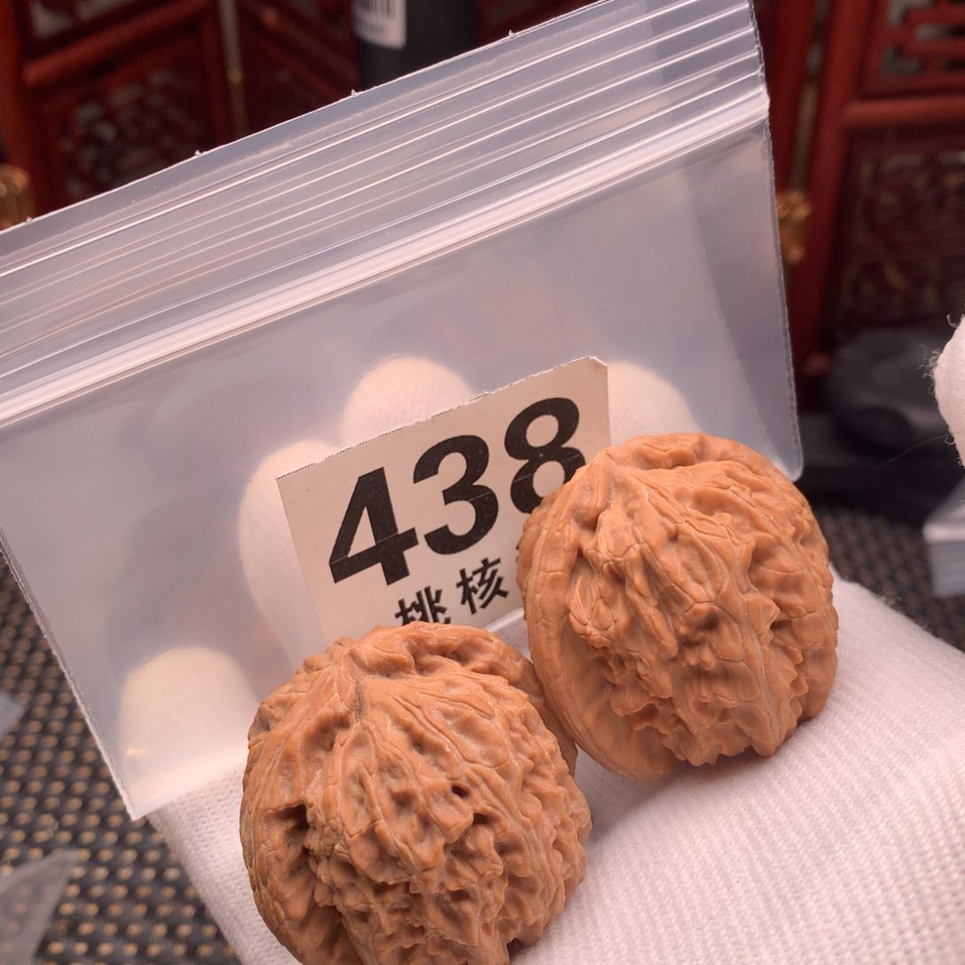 文玩核桃把件白狮子38