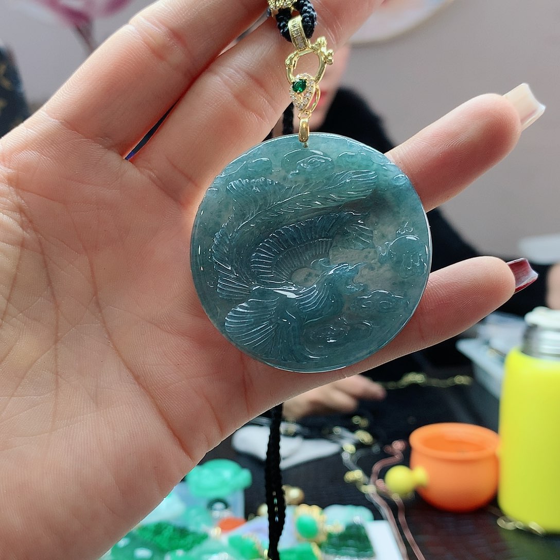 【闪购商品】翡翠吊坠(赠链)合金