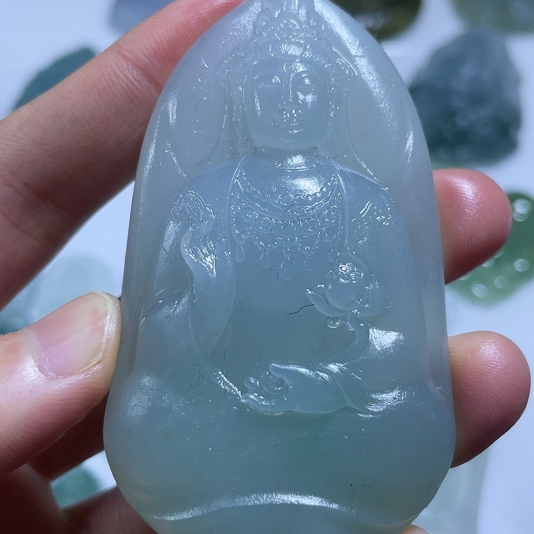 定制翡翠未镶嵌挂件