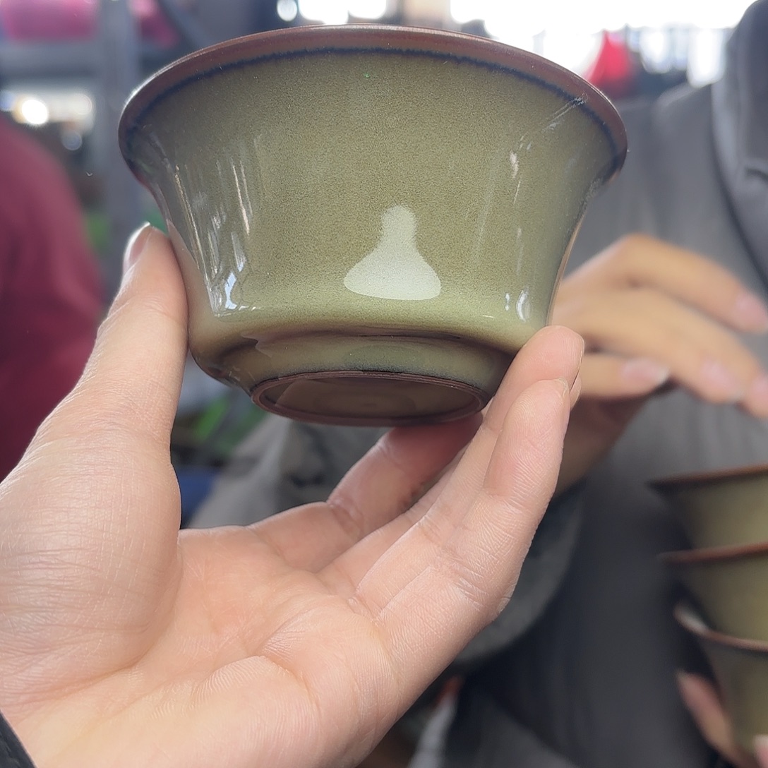 龙泉云间青瓷小米茶器