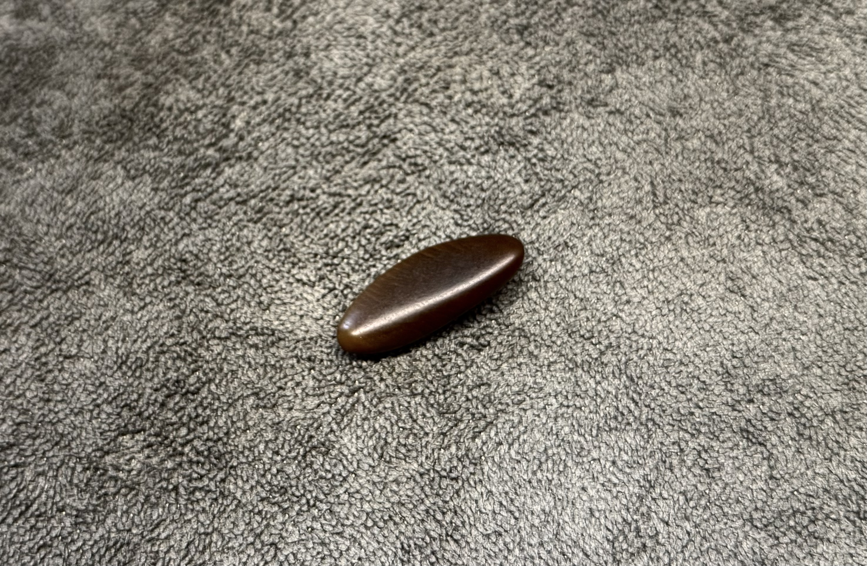 新疆和田深咖皮红沁独籽