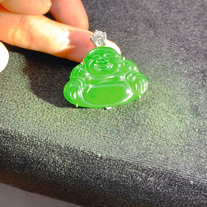 【闪购商品】翡翠银S925镶嵌颈饰翡翠