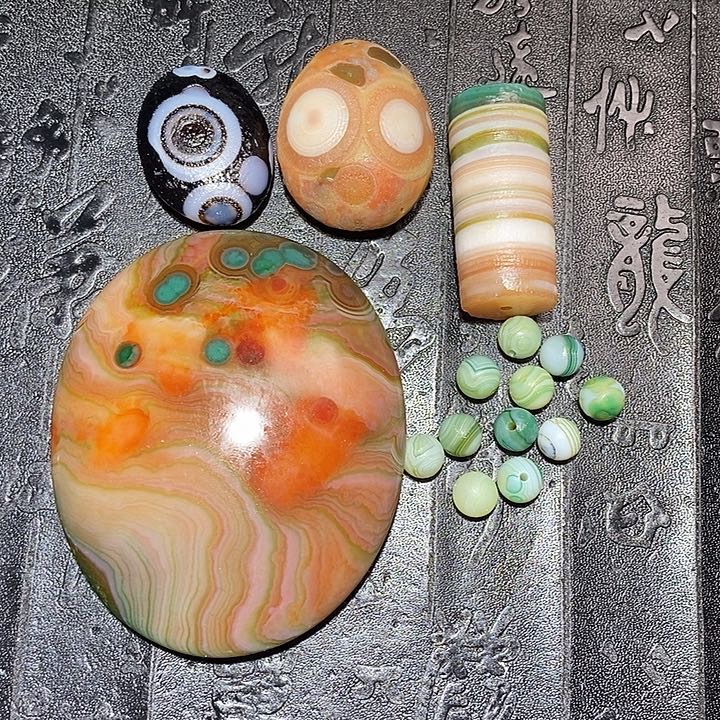 前***梦合金颈饰玛瑙/玉髓