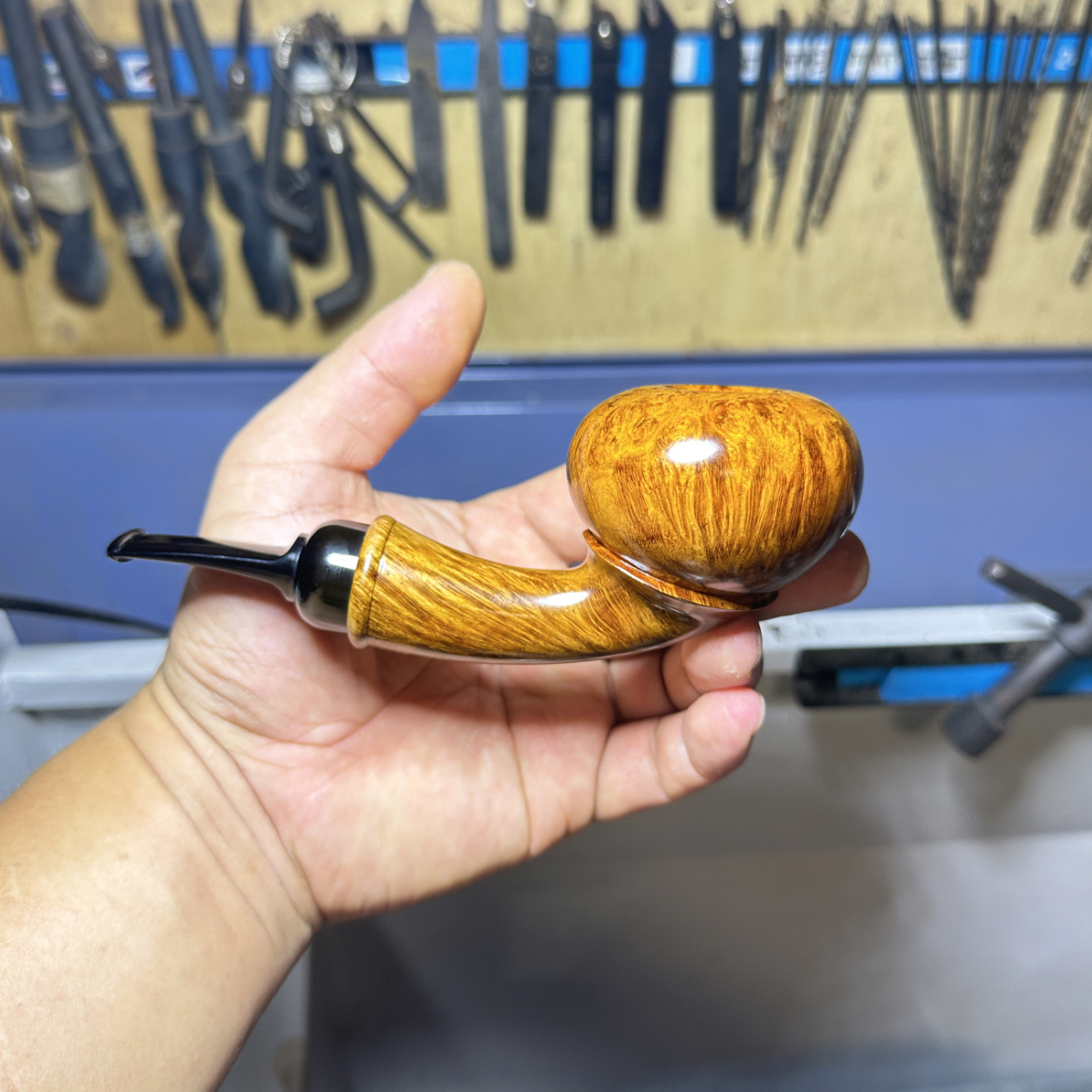 苏工 烟斗 本庆  手工烟斗  石楠木心心相印蕃茄斗型  