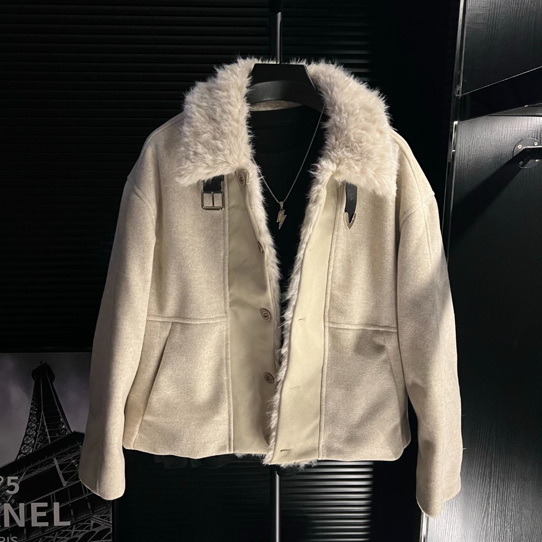 CQ-冬季轻奢男士保暖棉服简约时尚外套