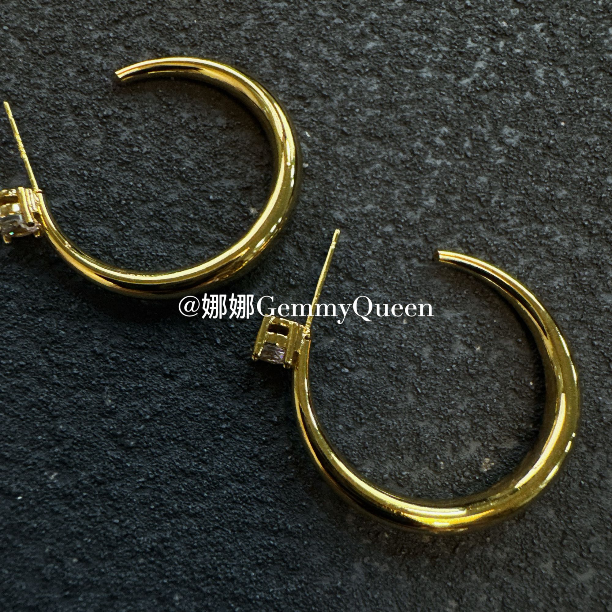 铜合金合成锆石耳饰 娜娜GemmyQueen耳环GQ10141