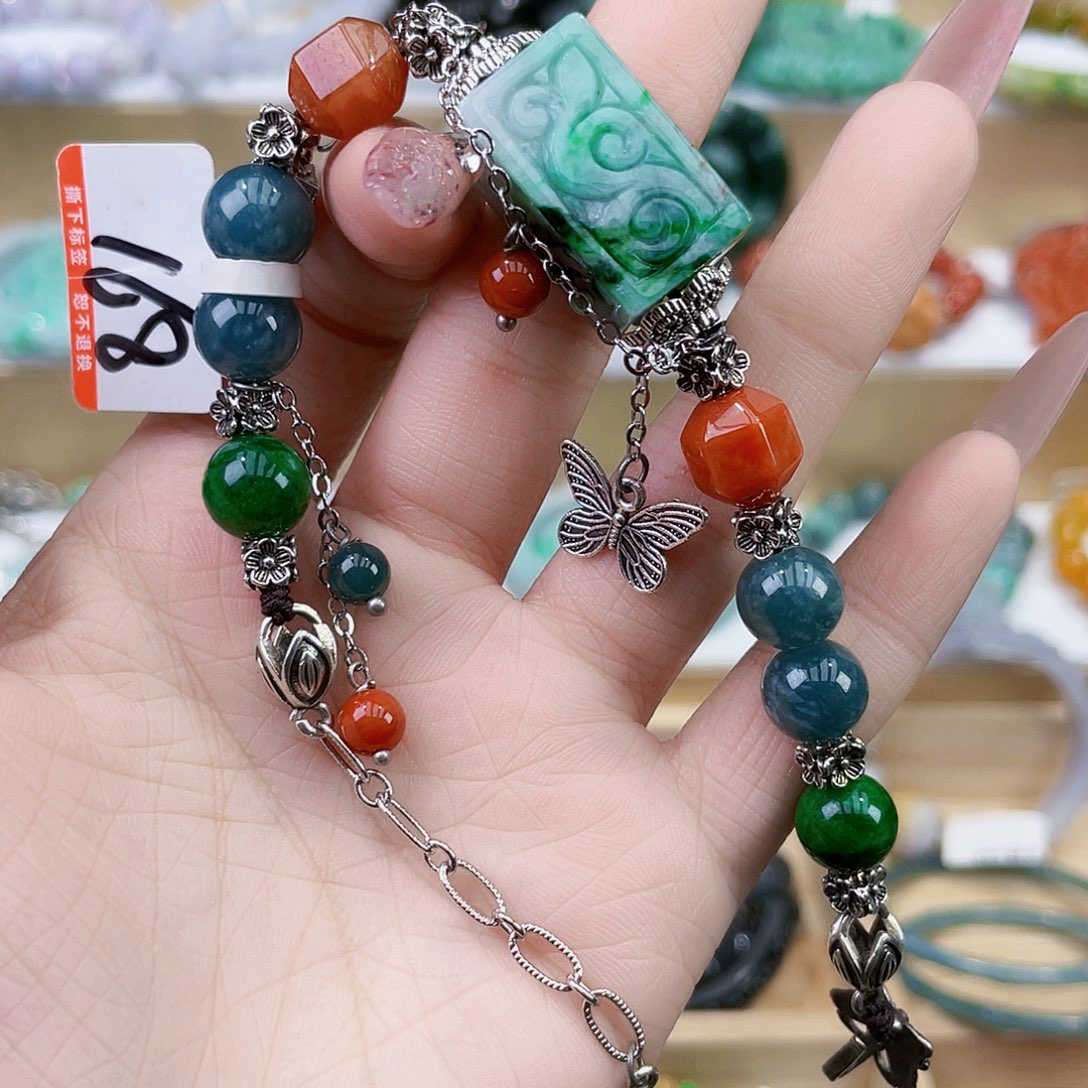 翡翠未镶嵌手链手链