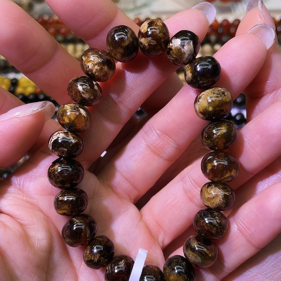 琥珀未镶嵌手链抚顺琥珀11+