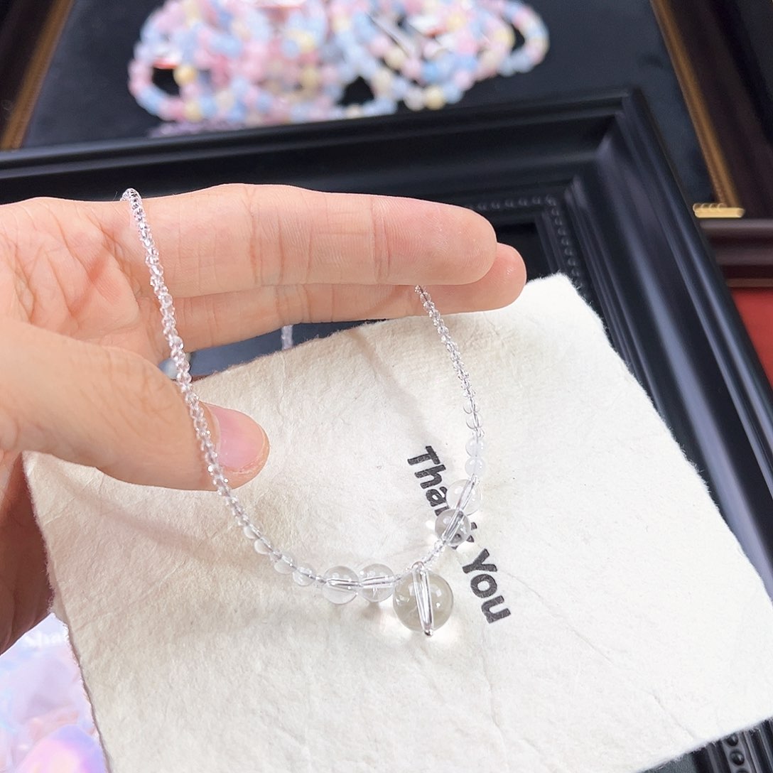 水晶手链未镶嵌白水晶