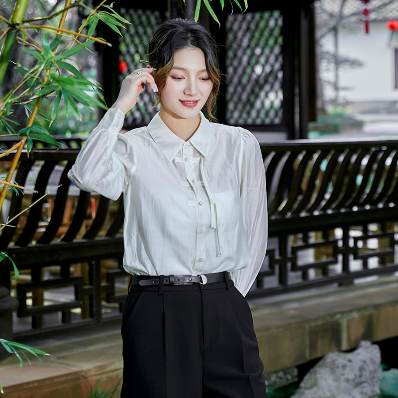 朵以2025春季新款新中式新国风衬衫衬衣上衣39DC149061